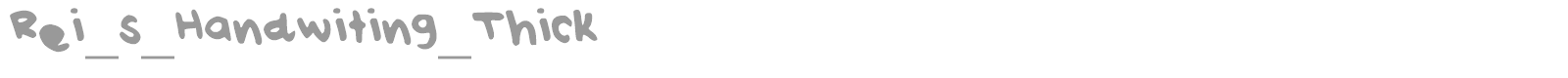 Rei's Handwriting font preview